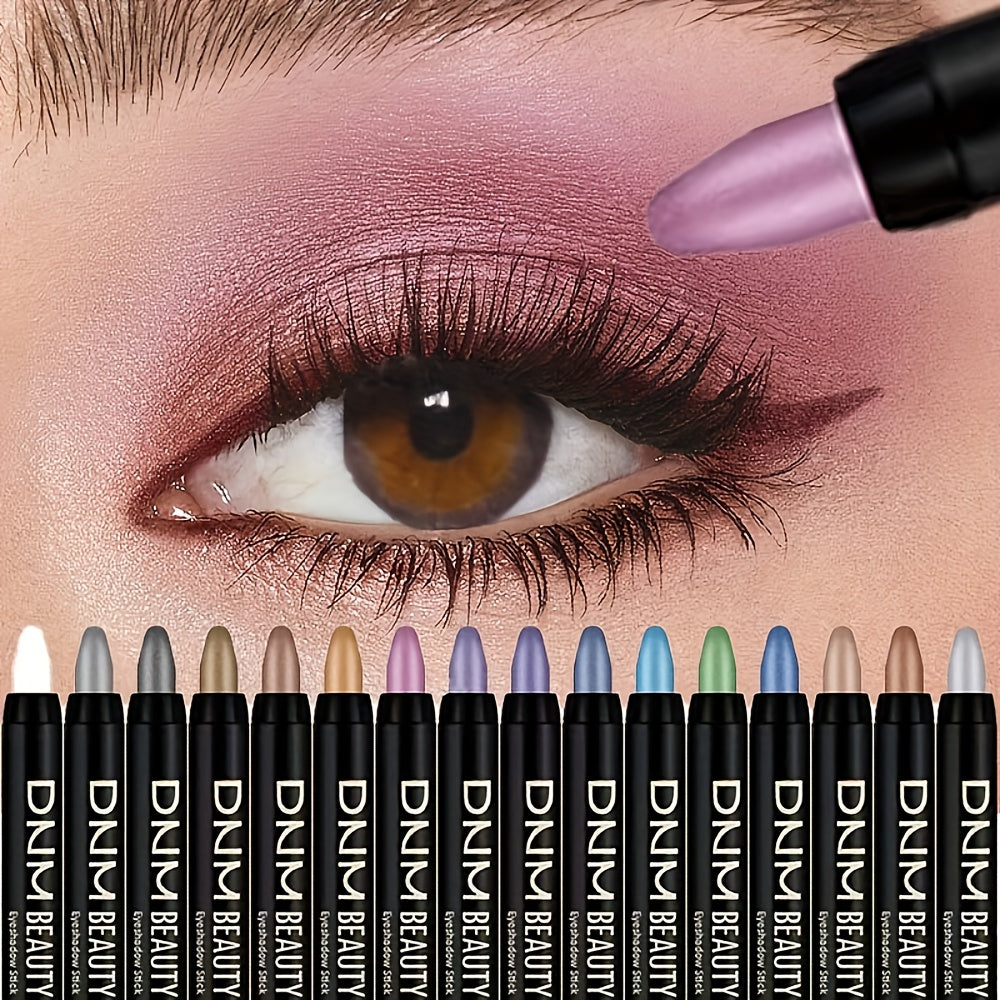 [Mother's Day Gift] 16-Color Highly Pigmented Eyeshadow Stick Set, Waterproof And Long-Lasting, Matte And Shimmer Finishes, Perfect Mother's Day Gift For Her