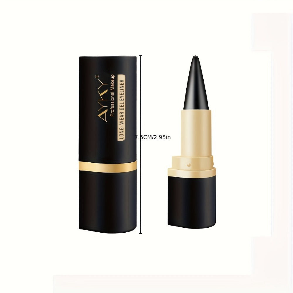 Black Eyeliner Pencil – 5-Pack Waterproof Smudge-Proof Matte Eyeliner, Long-Lasting Cream Formula, Fade-Resistant, Easy to Apply for Beginners, Solid Liner Set