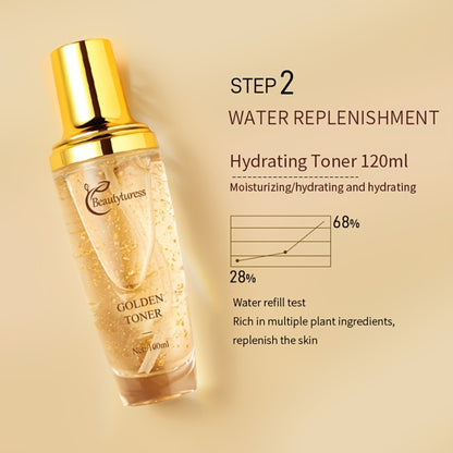 Collagen Skincare Set 9pcs Korean Facial Serum Moisturizer Cream Hyaluronic Acid Firming Hydrating Luxury Gift Box for All Skin Types