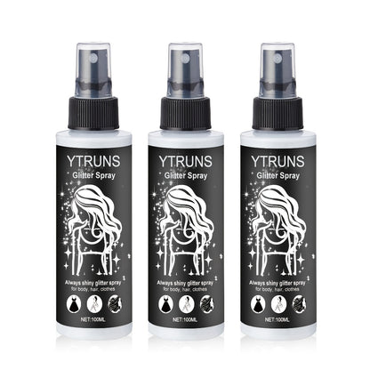 Glitter Spray for Hair & Body - Quick Dry Shimmer Spray for Face, Lips, Eyes & Skin - Festival Body Glitter Spray Set (2pc & 3pc Options)