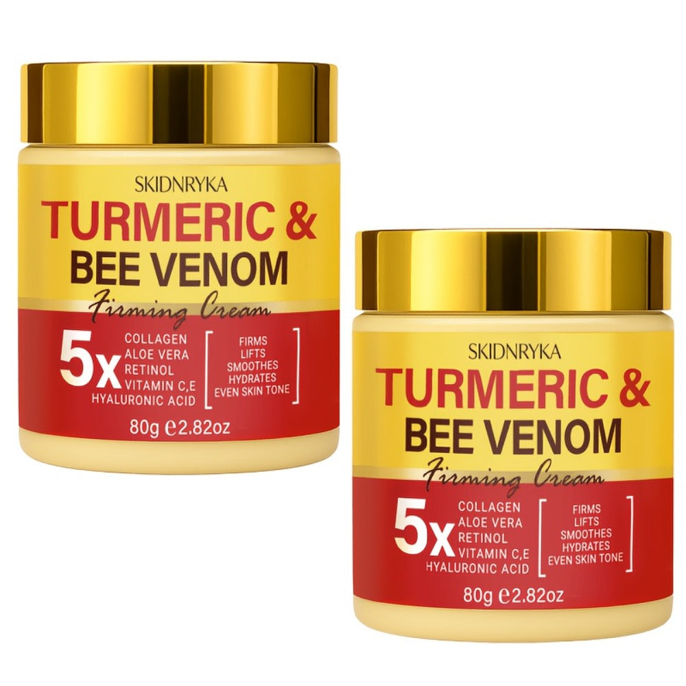 Bee Venom Firming Cream Retinol Turmeric Collagen Deep Moisturizing Anti-Aging Skin Tightening Gentle Formula All Skin Types 1pc / 2pcs