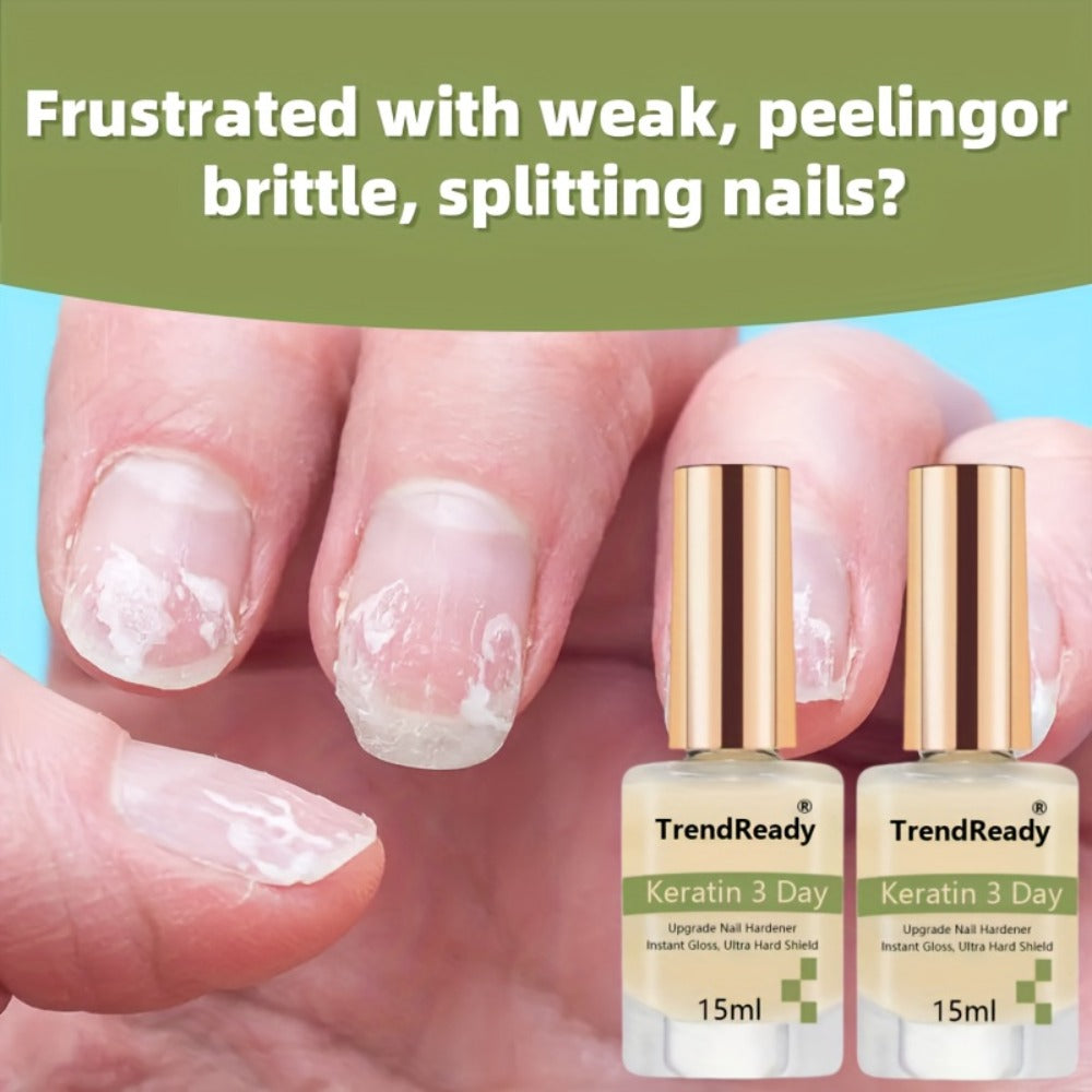 2Bottles Nail Hardener Extra Strong And Jelly Nude for Damaged Polish Ridge Filler for Nails, Nail Glue, Manicure Enhancements, DIY Gel Polish for Home Salon, Nail Art, Halloween, Keratin, Nail Polish, Nail Stacking, Nail Gloss, Christmas Decorations