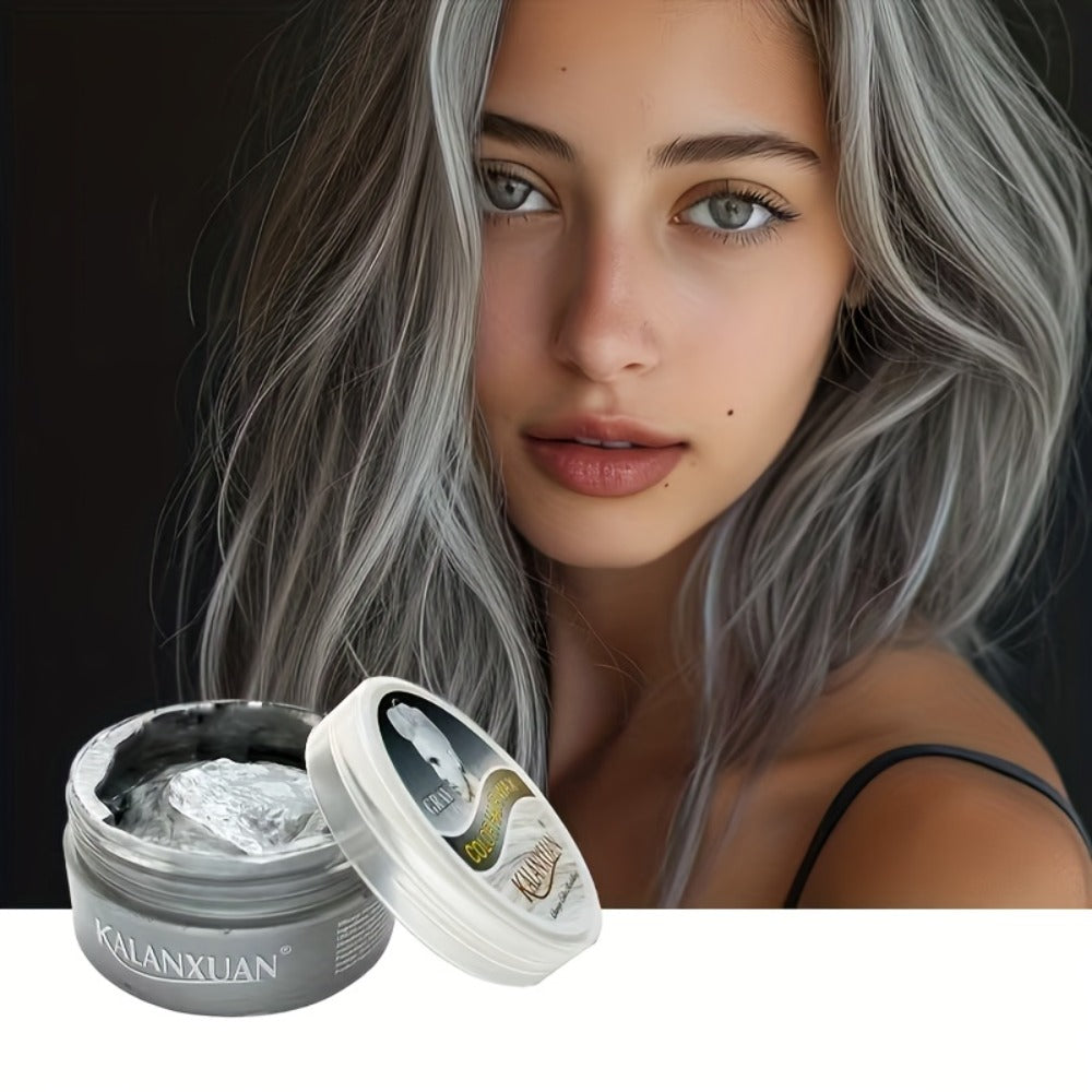 Disposable Color Hair Dye Wax Y2K Temporary Hair Color DIY Styling Cream for Parties Holidays Festivals 9 Colors Blue Purple Red Black Gold Gray Green