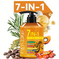 7-In-1 Curling Cream, for Black Hair, Latin Curls, Braids, with Moroccan Nut Oil, Long-Lasting, Moisturizing, Suitable for Wavy Curls, Containing Rosemary, Castor Oil, Batani Oil, Sunflower Seed Oil, Biotin, Keratin, Coconut Oil