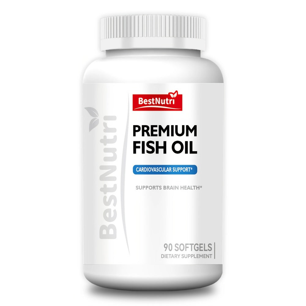 Omega-3 Fish Oil - 2000mg Per Serving, EPA & DHA for Brain Vitality & Heart Health, Cold - Extracted, CGMP, Suitable for Young Adults & Adults - Omega-3 PRO (60 Sgels); Omega-3 PRO (90 Sgels); New Upgrade (60 Sgels); New Upgrade (90 Sgels)