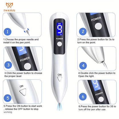 Electric Hair Removal Device 9-Level Adjustable IPL Epilator with LCD Display - USB Rechargeable Painless Body Hair Remover for Men & Women, Portable Sleek Design, Gift for Valentine's & Christmas