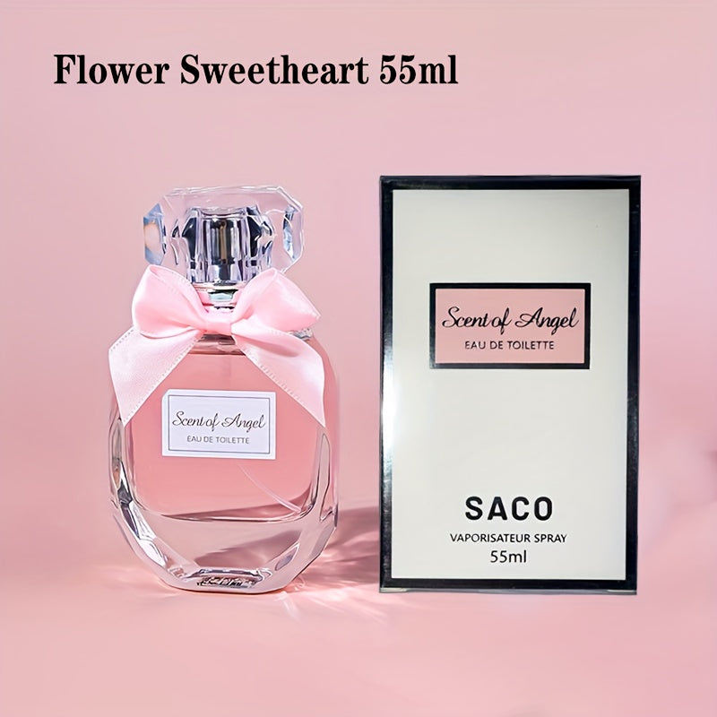 Angel Women's Perfume, 55ml (1.87fl.oz), Golden Cologne 50ml (1.7fl.oz) Long-Lasting Fragrance with Lily, Orange Blossom, and Hyacinth, Vanilla Nutty Candy Popcorn, Musk Amber Rich Floral Scent - Perfect Gift for Dates, Parties, Halloween, Christmas
