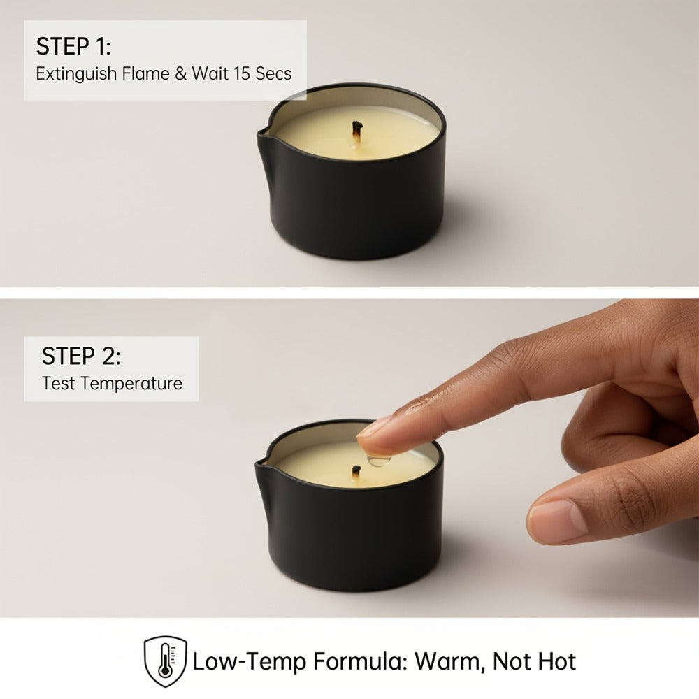 EVODUCK 6pcs/2pcs/1pc 2-In-1 Massage Oil Candle with Essential Oil Luxury Scented Candle with Soy Wax – Warm Moisturizing Body Lotion – Nail Salon, Spa, Pedicure, Beauty, Wedding, Christmas, Valentine'S Day Gift for Women (Total 12Oz/ – Each 2Oz)
