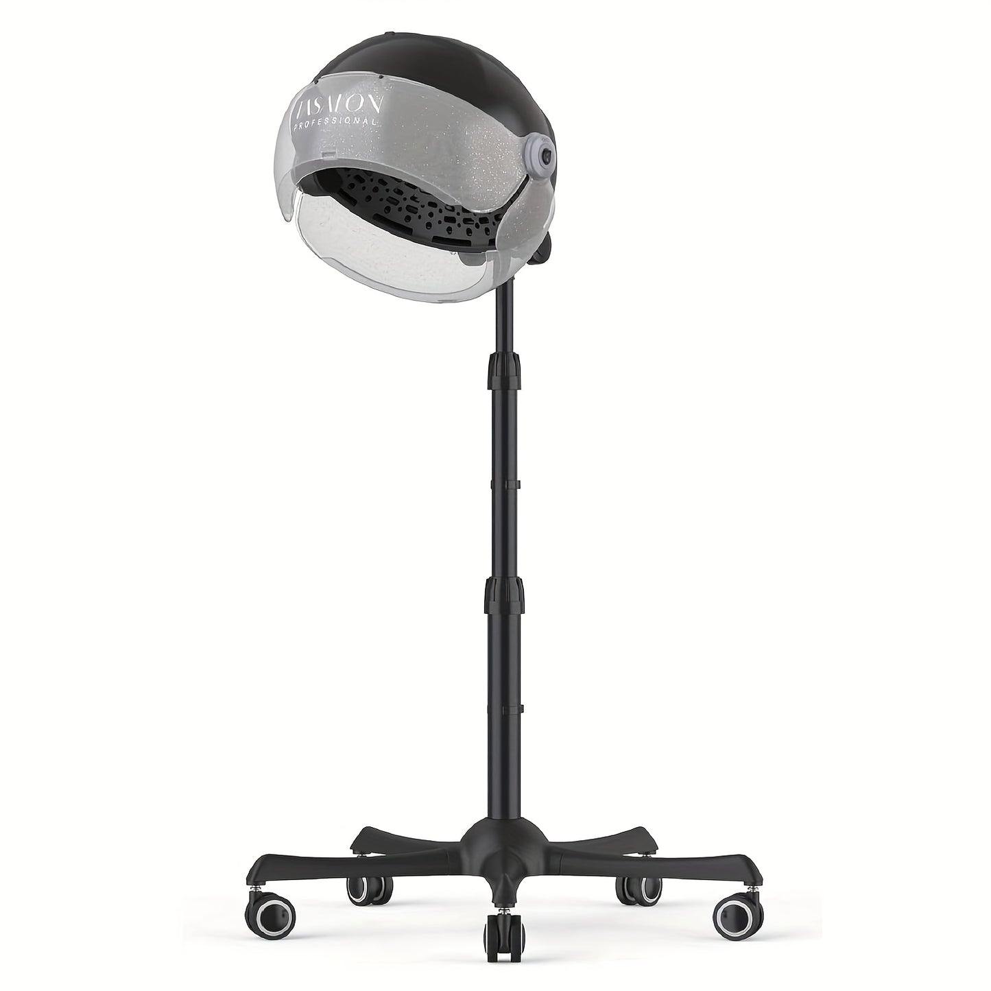 Hooded Hair Dryer 1875W Ionic Standing Bonnet Dryer on Wheels — 3 Heat Settings, Height Adjustable 30–55”, 9ft Cord, Sit-Under Salon Dryer for Home & Salon Use