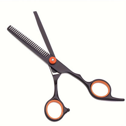 Professional Hair Cutting Scissors Set - Japan Stainless Steel Barber Shears with Thinning Scissors, Razor Comb Kit for Salon & Home Haircut