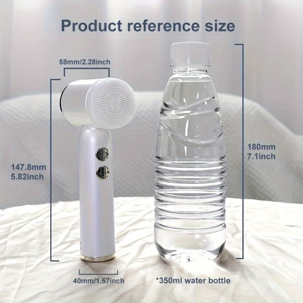 6-In-1 Facial Cleansing Brush, USB Rechargeable Face Scrub Brush for Cleansing, Removing, Exfoliating And Massaging, Gifts for Women, Mother'S Day Gift