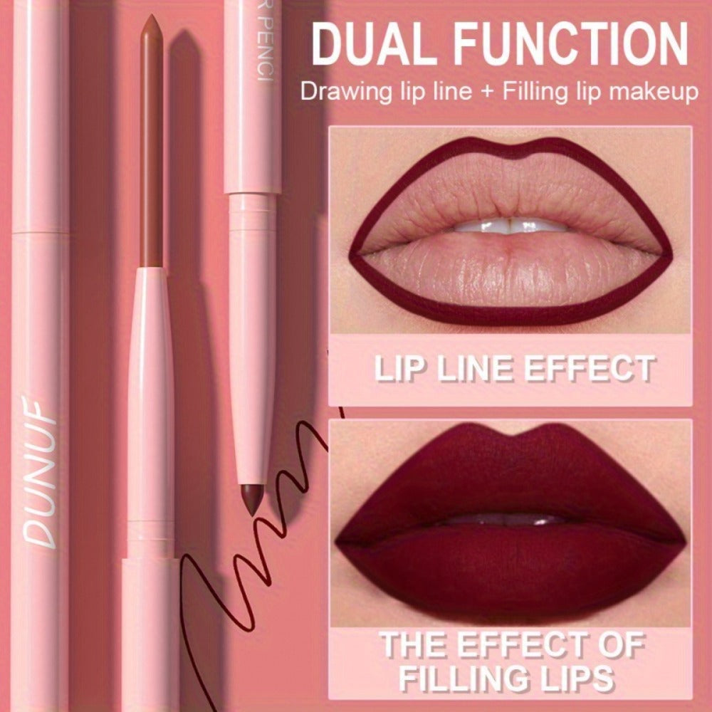Lip Liner and Lipstick Set 12pcs Matte Waterproof Long Lasting Easy Apply Lip Pencil Lip Color Kit for Women Holiday Gift