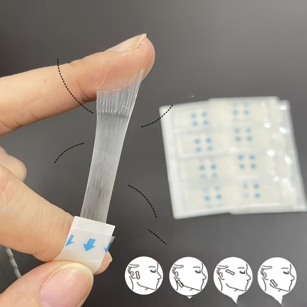 99pcs Invisible Facial Tape - Face Lift Suitable for Neck, Jawline, Under-Eye & Double Chin Wrinkle - Adjustable Elasticity for Skin, Temporary Non- Skin Tightening