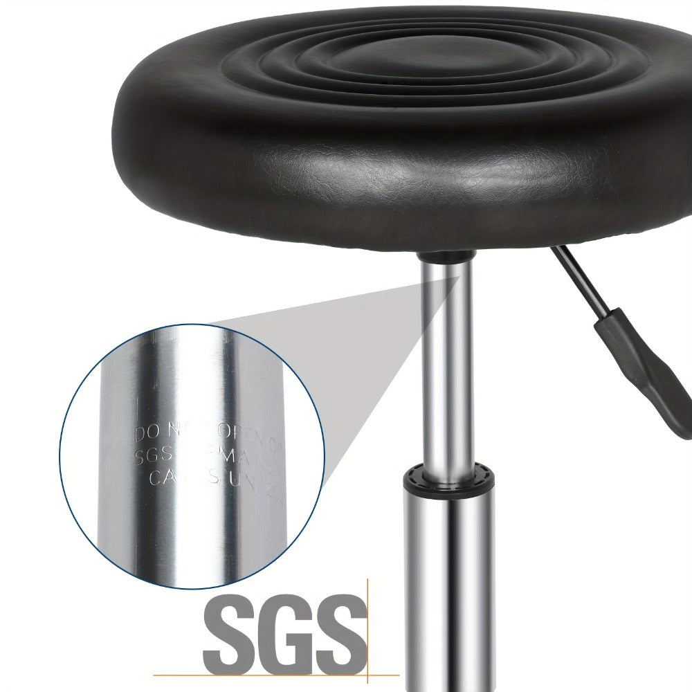 Round Stool with Lines Rotation Bar Stool
