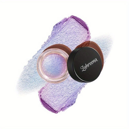 Glitter Eyeshadow Gel Jelly Holographic Shimmer, Indigo Twilight Gradient Purple Eye Makeup, Waterproof Long-Lasting Formula for Party Halloween Festival Looks
