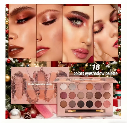 Makeup Kit for Women & Teens All-in-One Bundle with 18-Color Eyeshadow Palette, Lip Gloss & Makeup Brush - Complete Beginner Makeup Set, Perfect Gift for Girls, Teens & Makeup Lovers