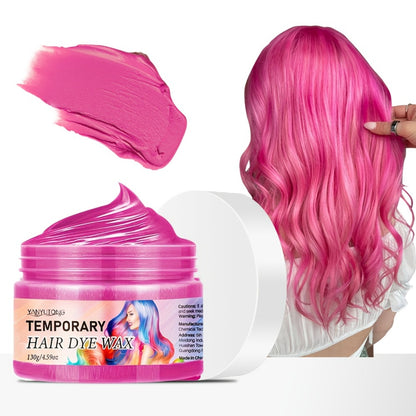 Temporary Hair Dye Wax 130g | Instant Color Hair Styling Wax for Party Halloween Cosplay | Dazzling Vivid Colors | Quick Apply & Easy Wash Out | Blue & Orange