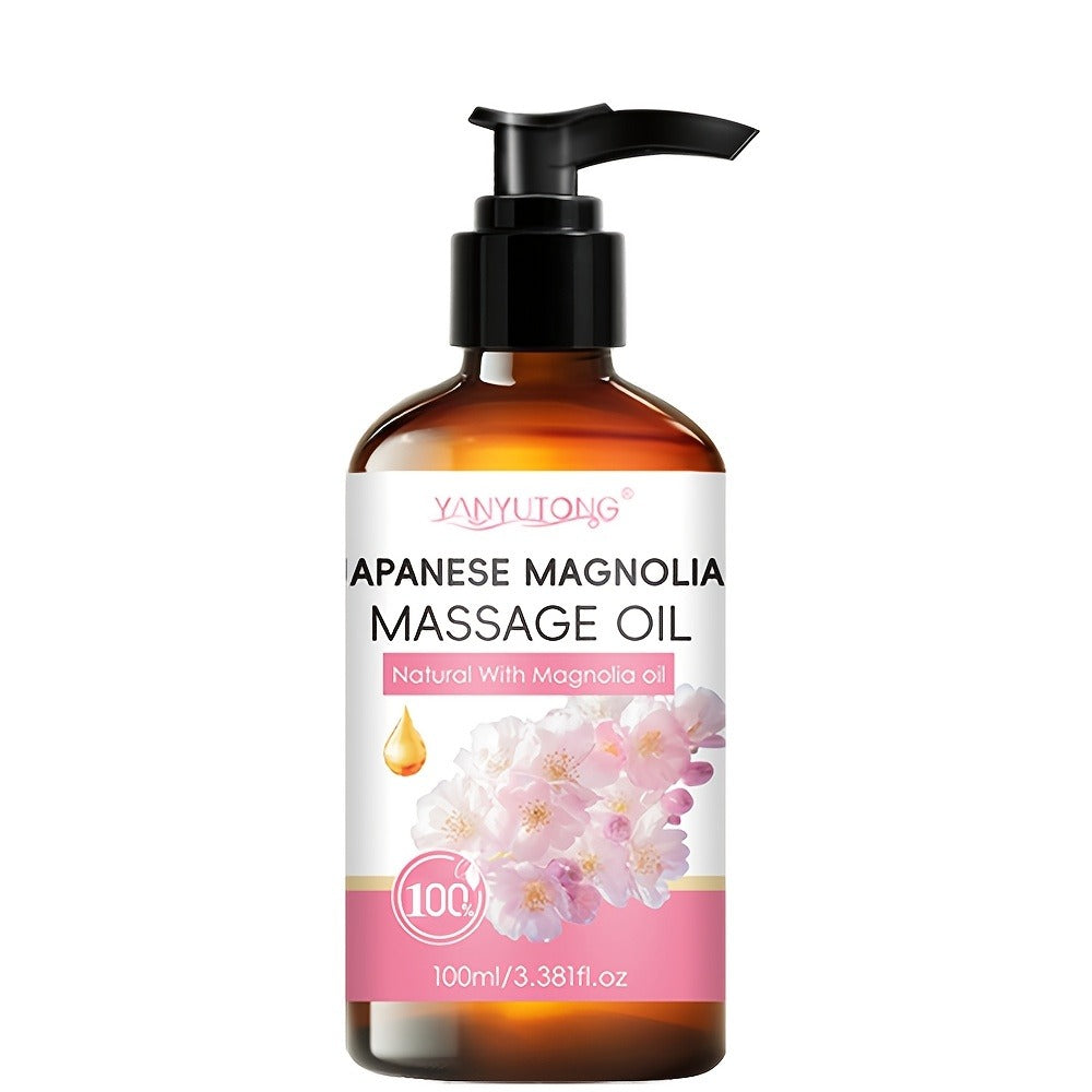 [Natural]3.38oz Moisturizing Massage Oil - Nourishing Formula with Cinnamon Apple, Turmeric, Rosemary, Lavender & Cherry Blossom. Suitable for All Skin Types, Gentle & Non-Irritating. Must-Have Skincare | Natural Ingredients | Ideal Holiday Gift