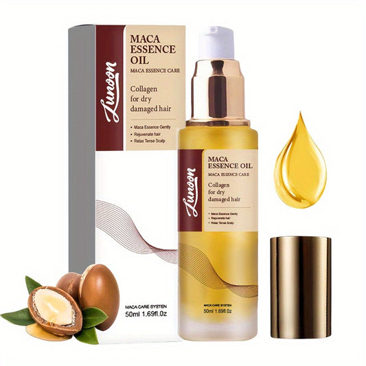 1.69oz/1.69fl.ozMoroccan Argan Oil for Hair- Cold Press Argan Essential Oil for Hair Care, Power Collagen Hair Mask for Dry Frizzy Curly Or Straight Fine Hair, Long-Lasting Nourishing