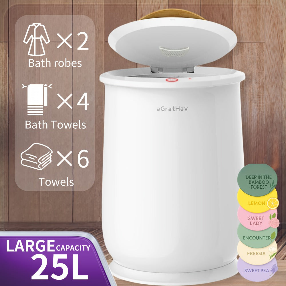 Towel Warmers Ultra Large Capacity Bucket Style for Bathroom ETL FCC Certified Fits Up to Two 40"x70" Towels, Blankets, Bathrobes with Auto Shut Off