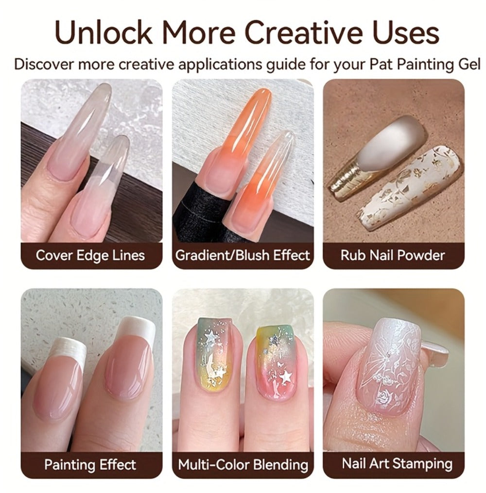 UR SUGAR 4IN1 Pat Ombre Gel Nail Polish Easy Gradient Painting Gel for DIY French Nail Manicure Solid Varnishes Paint Art Gel