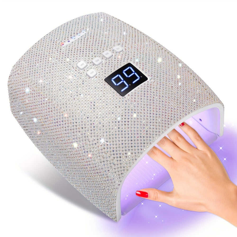 Rechargeable Nail Lamp 33LEDS Nail Dryer for All Gel Nail Polish with 4 Timer Settings Nail Art Manicure Tools