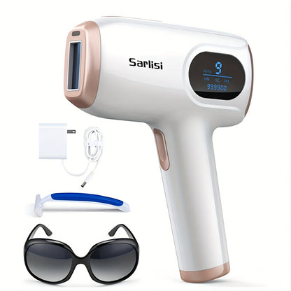 IPL Hair Removal Device for Women and Men - 9 Modes Auto Flash Painless Permanent Hair Removal Machine, Full Body At-Home IPL Laser Hair Remover for Face Legs Underarms Bikini Line