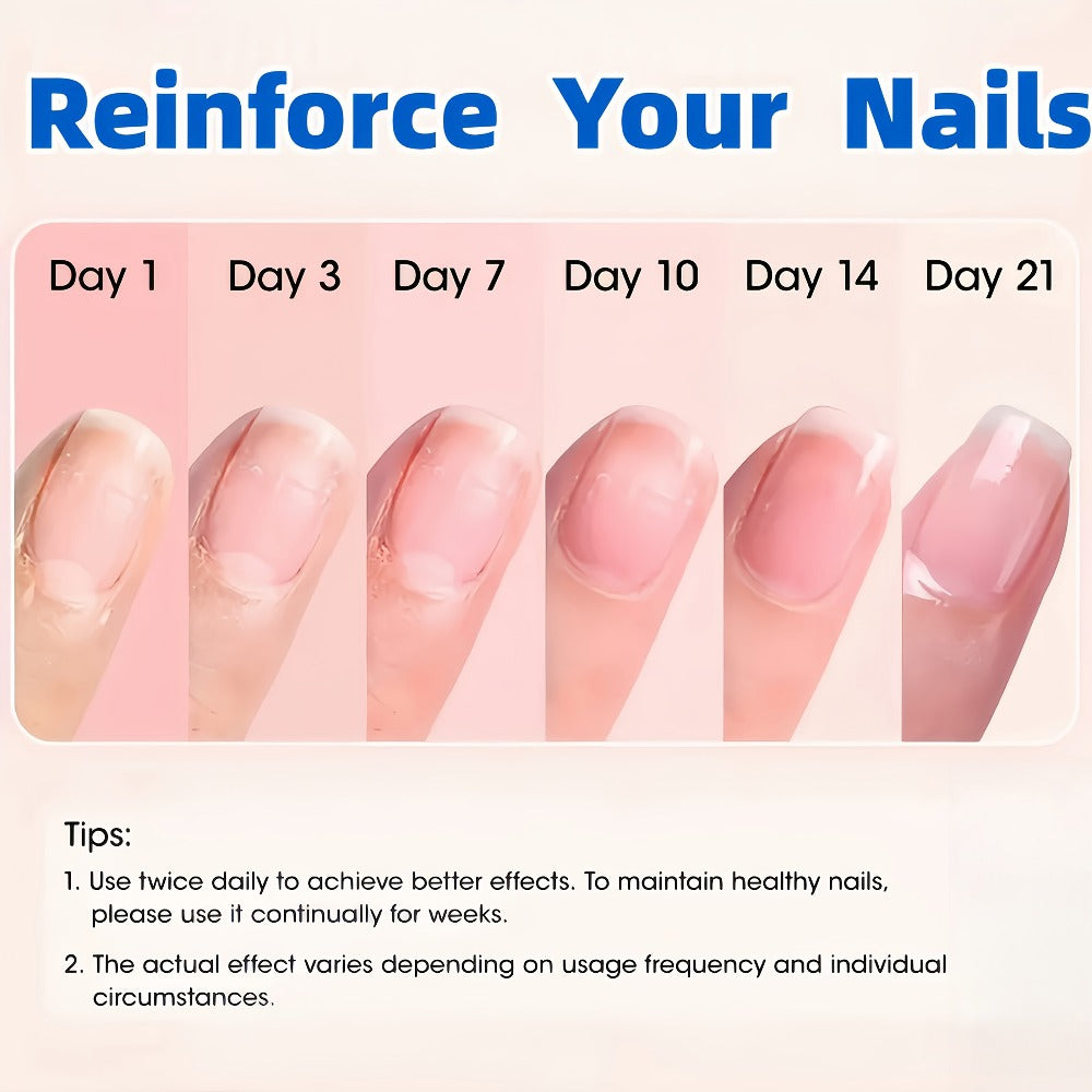[Christmas Gift] 6/2pcs 15ml Nail Hardener | Pink/White/Yellow Color, Extra Strong for Weak Nails, Long Lasting & Fast Drying, Manicure Essentials, Nail Care, Smoothes Nails, Ideal for Christmas Gift, Black Friday