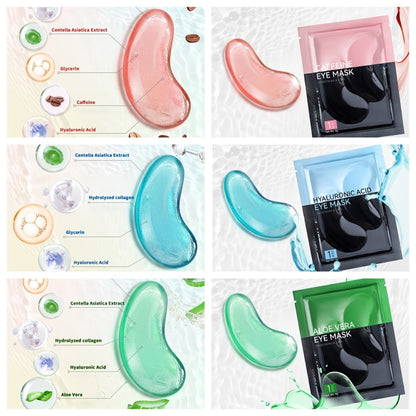 Under Eye Masks 40 Pairs Crystal Collagen Eye Patches with Caffeine Aloe Vera - Dark Circles Puffiness Moisturizing Eye Mask for Women All Skin Types Party Gift