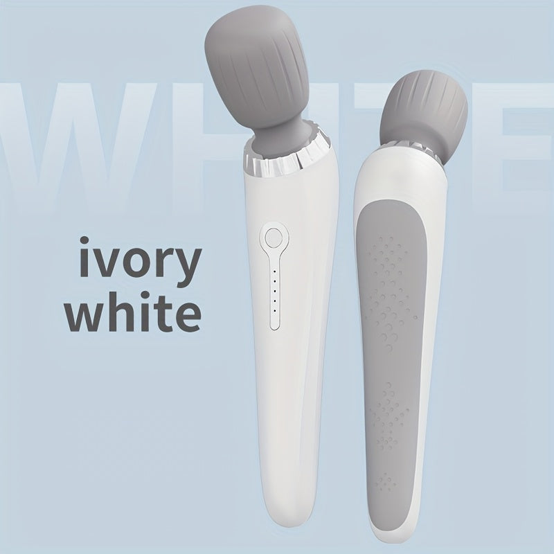 1pc Portable Electric Massager, Handheld Massage Wand, 5-Speed Adjustment, USB-Rechargeable Relaxation Massager Vibrating Massage for Neck, Back, Legs, And Waist Foot Sole Vibration Relaxation Ideal Gift for Men, Women, Athletes, And Seniors