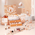 [Luxurious Gift Set] Luxurious All-in-One Makeup & Skincare Gift Set | Elegant Rose Golden Box with Deer Motif, Complete Cosmetic Kit for Beginners | Ideal Christmas or Valentine's Day Present for Women and Moms, Makeup Accessories