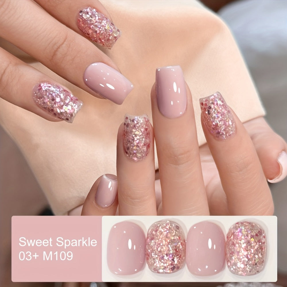 Glamorous Spring Nails Seasonal Nail Art 2Colors Set 0.51oz Nail Gel Polish Soaking LED Nail Gel Salon Female Nail Art Tools Four Seasons Fashion