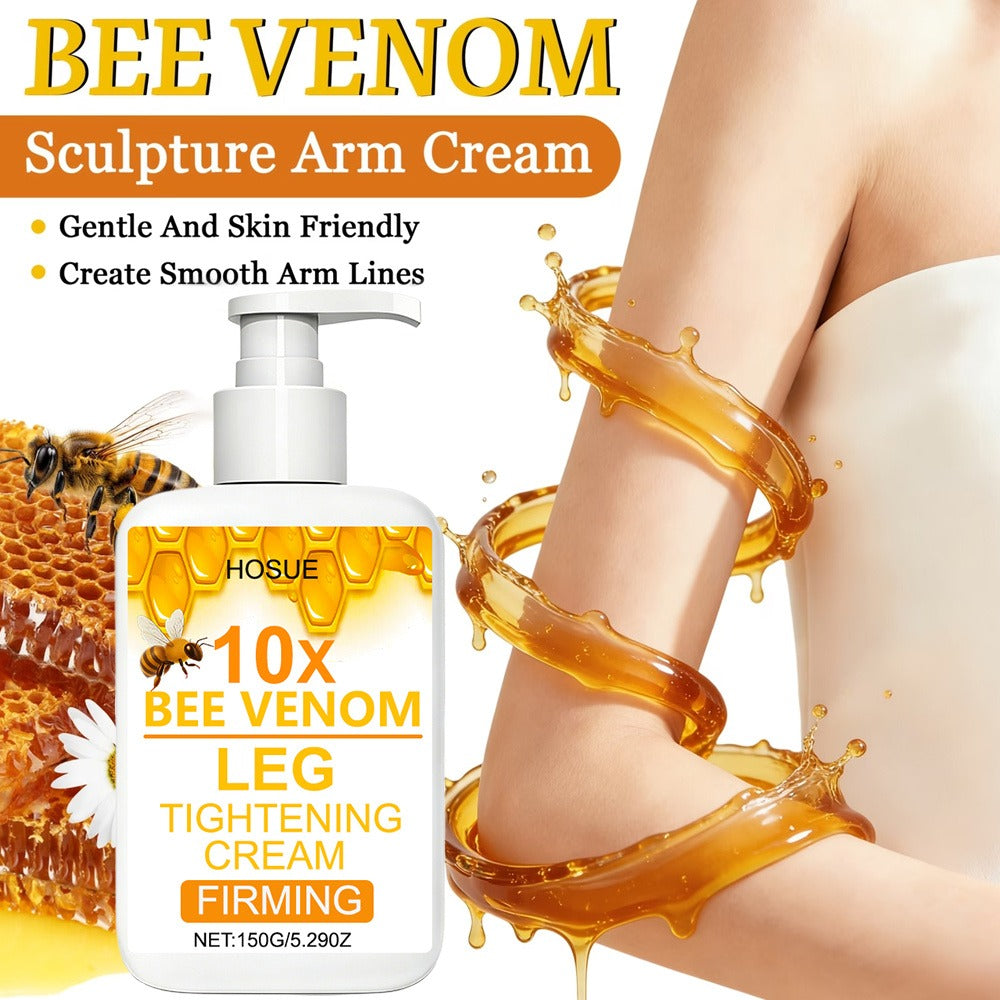 150g Bee Venom Firming Cream, Suitable for Arms, Thighs, And Abdomen, Non-Greasy, Firms And Moisturizes, for All Skin Types, Contains Bee Venom Extract
