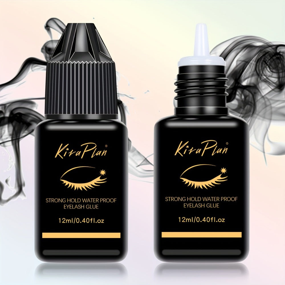 Self-Grafting Eyelash Glue Quick Dry Black Adhesive for Individual Lash Extensions DIY Cluster Application No Smell No Irritation Perfect for Beginner Lash Tech