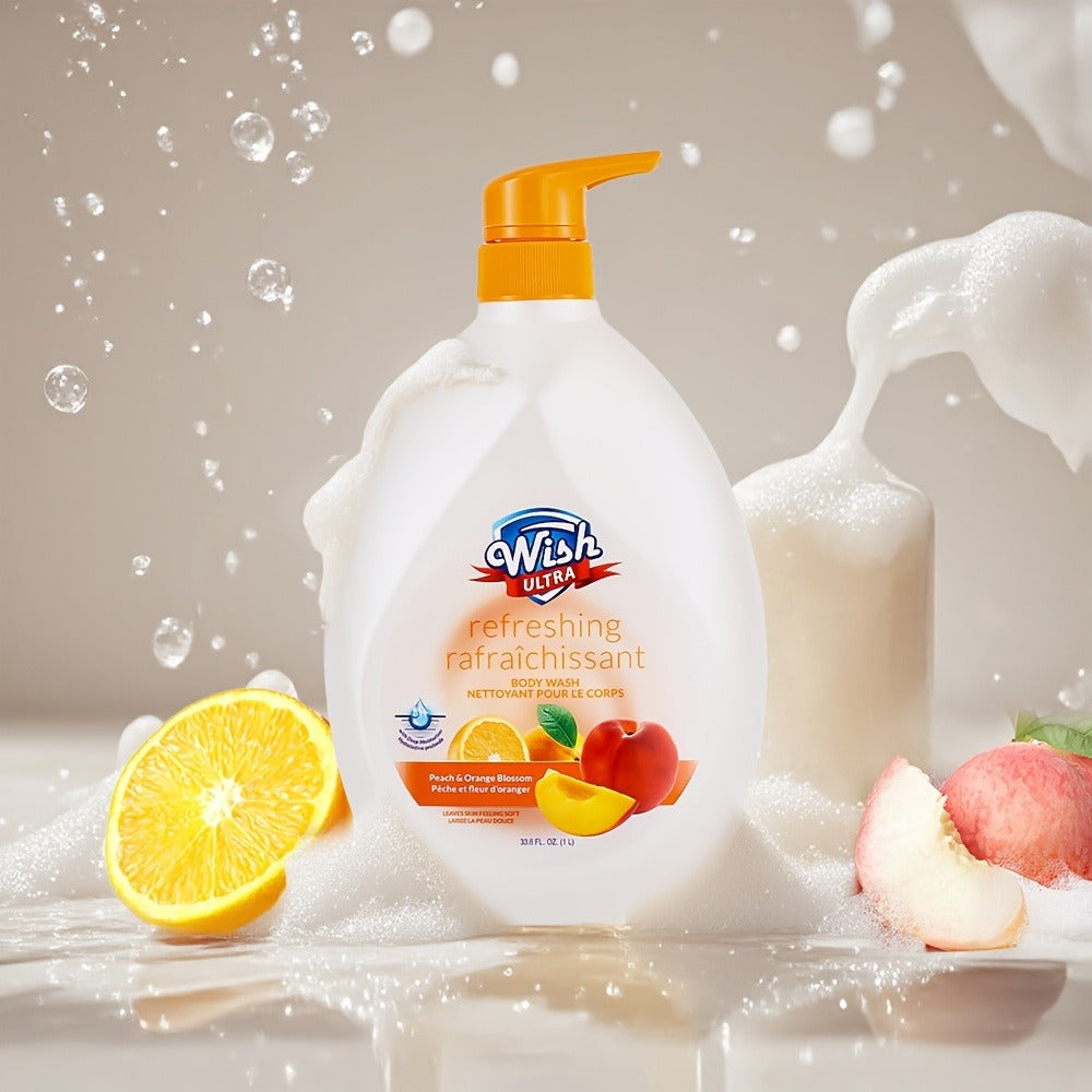 Set of 2 Bottles, Each 1000 ML/33.8 Fl Oz, Moisturizing Body Wash Suitable for Both Men And Women, Featuring a Long-Lasting Scent, Available in 6 Unique Fragrances, Deeply Cleanses, And Enhances Skin Smoothness, Suitable for All Skin Types