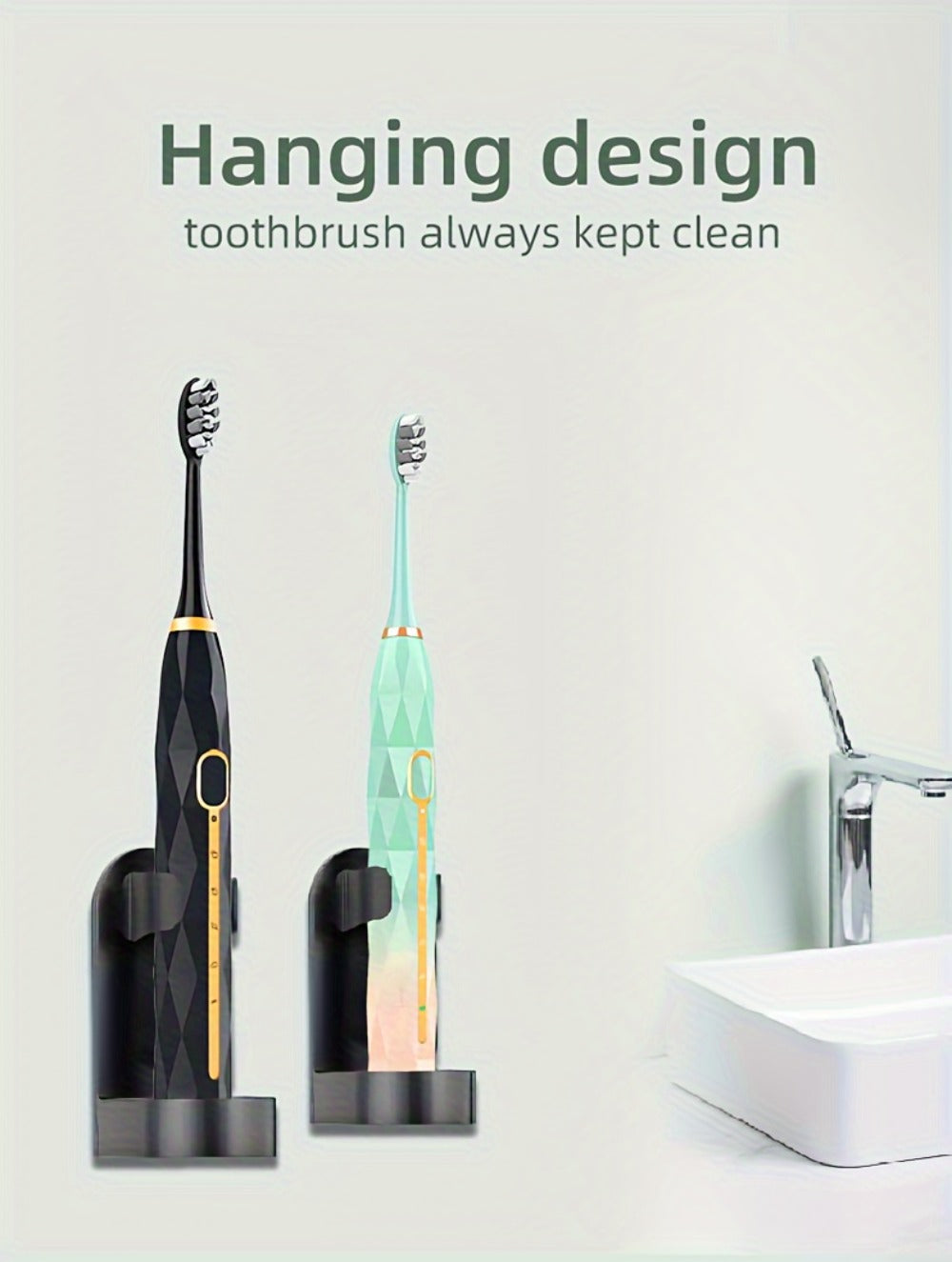 Sonic Electric Toothbrush IPX8 Waterproof with 8 Replacement Brush Heads, USB Rechargeable 500mAh, Metal Shaft, Travel Case & Toothbrush Holder, for Adults Men & Women, 5 Color Options