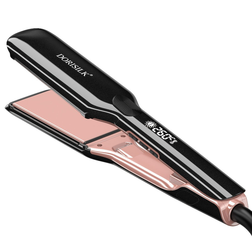 Hair Straightener, 1 Inch Flat Iron Straightener And Curler 2 In 1, Professional Ceramic Ionic Dual Voltage Straightener For Less Frizz, Shinier Smoother Hair