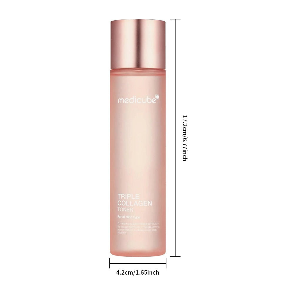 Medicube - Triple Collagen Toner - Hydrolyzed, Atelo, & Soluble Collagen for Deep Hydration & Plump Skin - Fast-Absorbing Formula for All-Day Suppleness, Korean Skincare (4.73 fl.oz.)