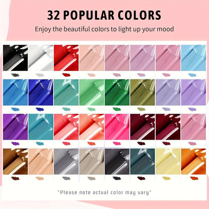 Gel Nail Polish Kit with Lamp and Grinder 35 Colors Gel Polish Set Sparkly Matte Glossy Top Coat Base Gel Rhinestone Nail Decorations Tools for DIY Beginners Home Salon