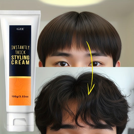GZE Instantly Thick Styling Cream - Volumizes, Texturizes, and Adds Body to Hair - Lightweight Formula for All Hair Types Hair Styling Product for Men and Women