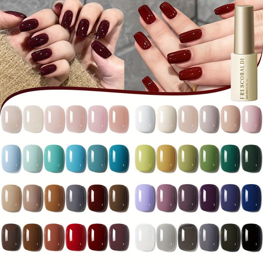 Nail Art New Nail Polish Glue Popular Color Solid Color Leveling Daily Nail Salon Set