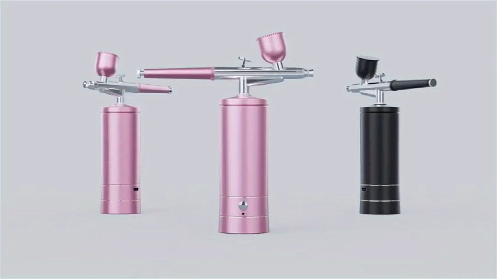 Airbrush Kit Including a Compressor, Featuring a Handheld Airbrush Gun with a 0.3Mm Nozzle, Designed for Portable Use in Painting, Tattooing, Nail Art, Model Painting, Makeup, And Cake Decoration