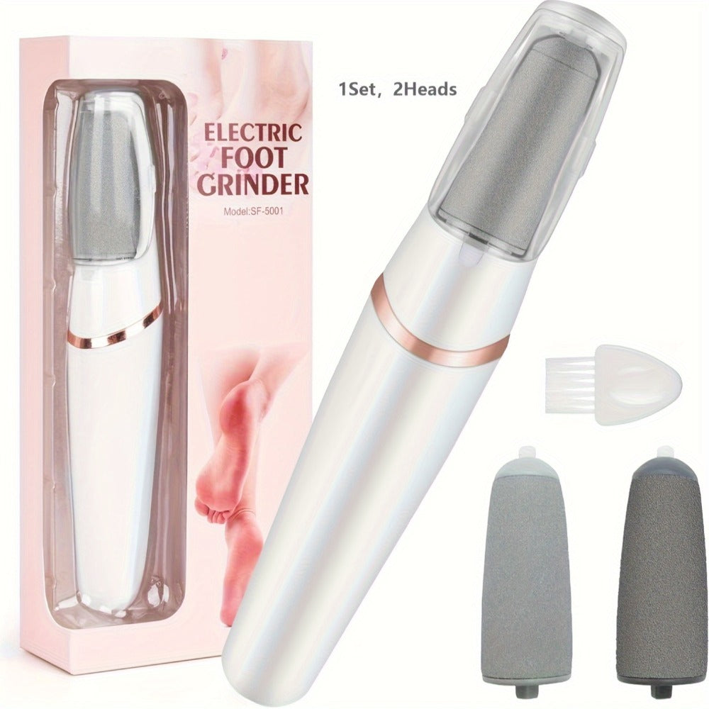 [Foot Remover] 2Set 4Heads And 1Set 2Heads Electric Foot File | Different Foot Grinding Heads, Two Speed Settings | IPX4 | Automatic Lighting | for Foot Removal