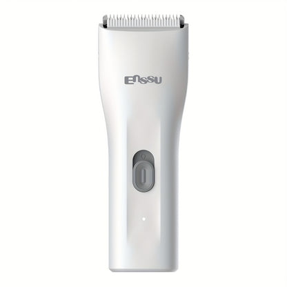 Ceramic Blade IPX7 Waterproof Ball Trimmer for Men Replaceable Head Electric Groin Pubic Body Hair Shaver LED Battery Display Safe Gentle Grooming Sensitive Areas Black Blue White