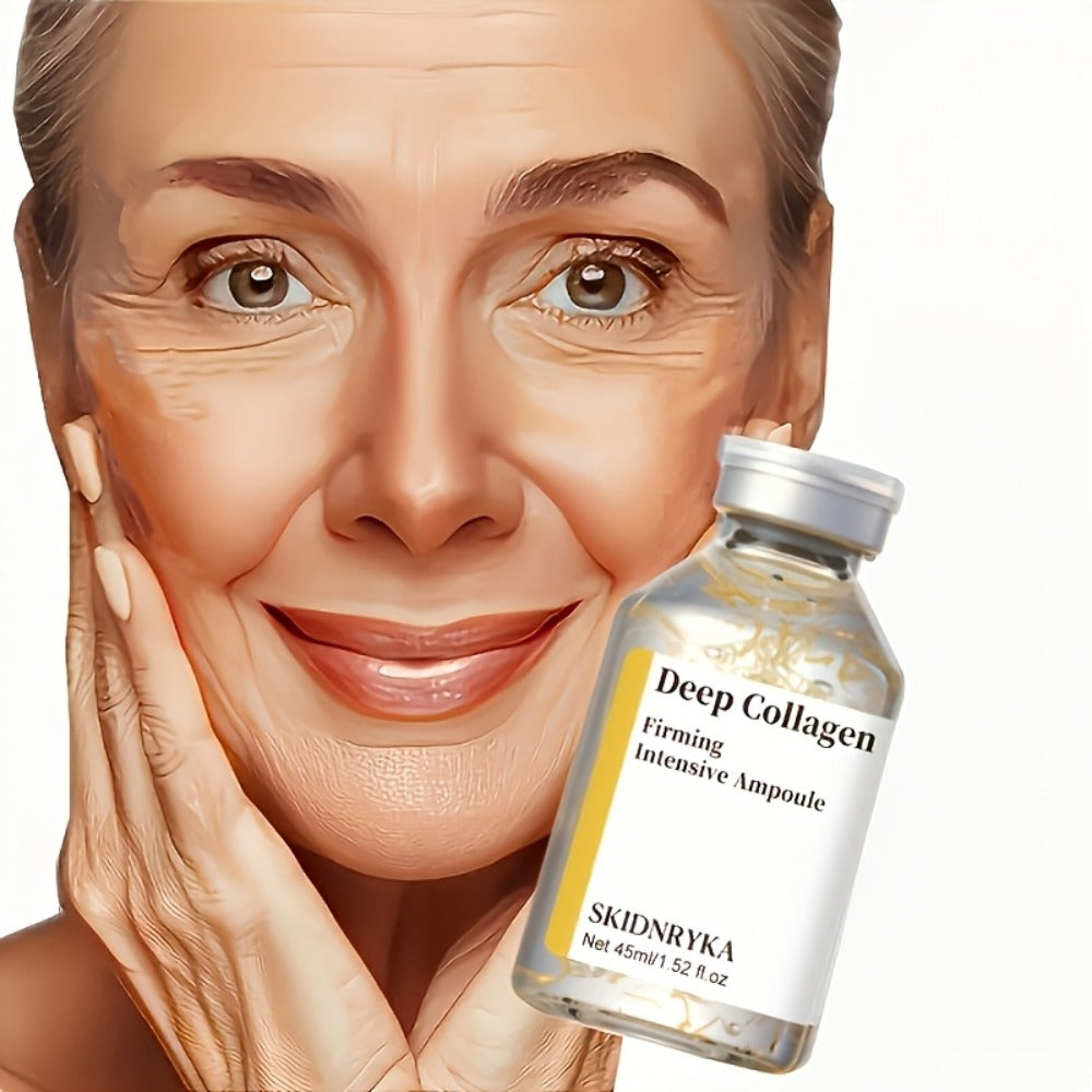 Collagen Hyaluronic Acid Face Serum with Niacinamide - Fast Absorbing Firming Brightening Moisturizing Facial Serum for All Skin Types Holiday Gift 1.52 oz
