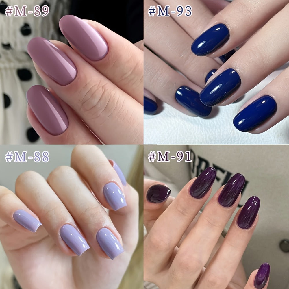 Nail Art New Nail Polish Glue Popular Color Solid Color Leveling Daily Nail Salon Set