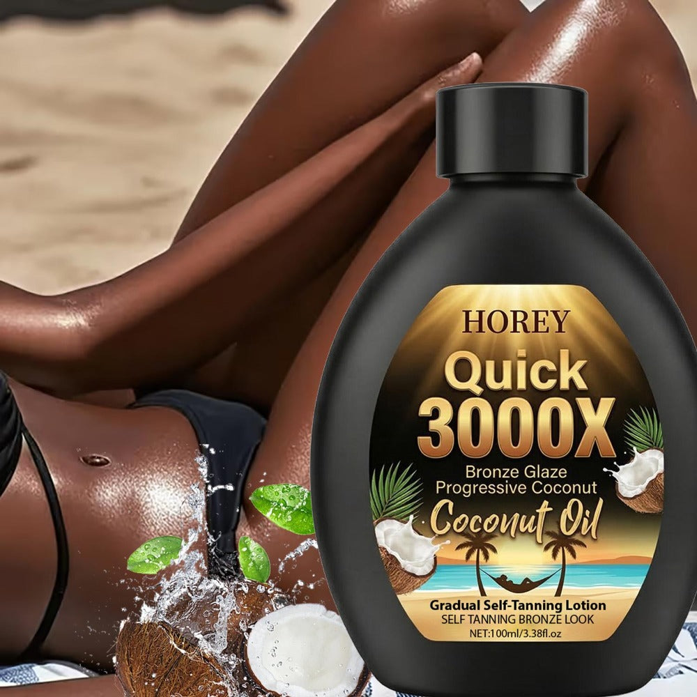 3000X Summer Coconut Self-Tanning Lotion- with Coconut Extracts-Easily Achieve Your Own Sun-Kissed Glow This Summer-Gradual Self-Tanning-Creates a Natural, Radiant Tan-Tanning And Moisturizing-Sunless Tanners