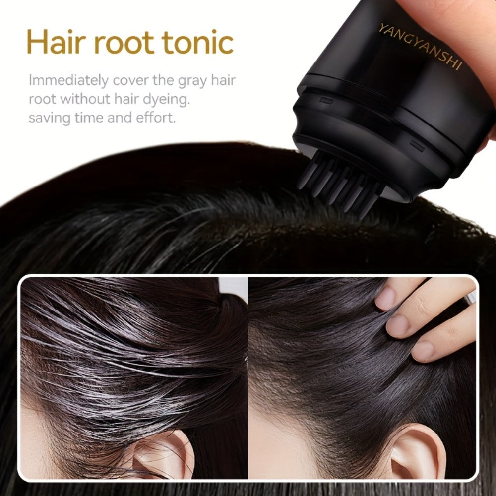 Hair Dye Stick Gray Hair Coverage Root Touch Up Pen - Instant Waterproof Sweatproof Colorfast Hair Color Stick Does Not Stain Clothes Natural Black Brown