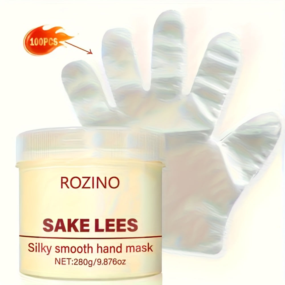 Hand Mask Moisturizing Treatment 280g Distillers Grains Licorice Brightening Formula for Dry Rough Peeling Hands Hypoallergenic Skin Care