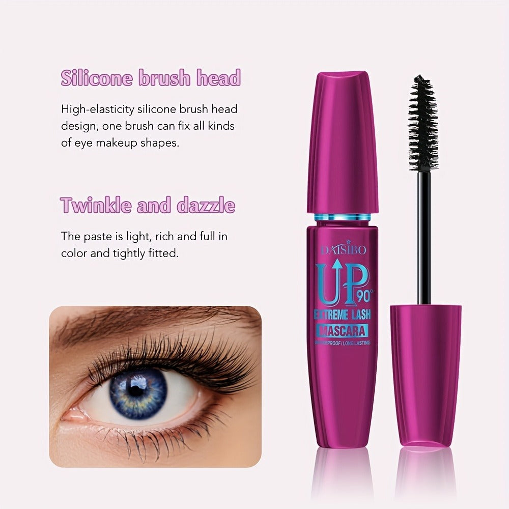 Mascara Set 4-Pack 4D Waterproof Volumizing Lengthening Curling Long Lasting Black Lash Mascara for Fuller Thicker Lashes All Skin Types